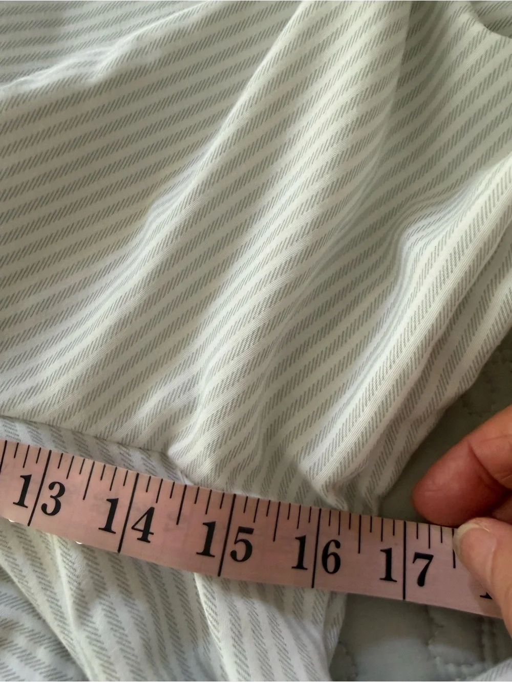 Upcycled Boho Cottagecore Striped Lace Trim Wide Leg Crop Pants Size S to Large - Picture 11 of 12